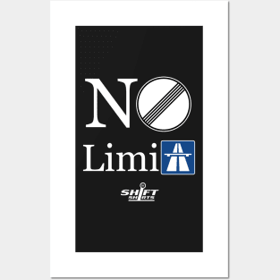 Shift Shirts No Limits - Autobahn Inspired Posters and Art